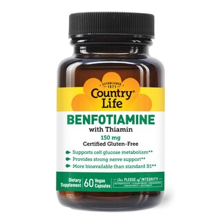 Foto 5 | Foto 5 | Complementa Country Life Benfotiamina Con Tiamina 150 Mg 60 Cápsulas - Venta Internacional.