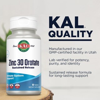 Foto 4 | Foto 4 | Suplemento Kal De Orotato De Zinc, 30 Mg, Liberación Sostenida, 90 Tabletas - Venta Internacional.