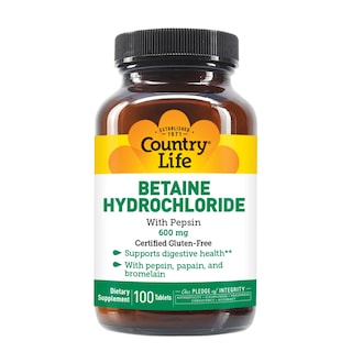 Foto 7 | Foto 7 | Suplemento De Clorhidrato De Betaína Country Life Con Pepsina 600 Mg - Venta Internacional.