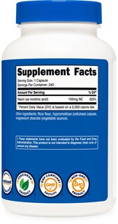 Foto 6 | Foto 6 | Suplemento Nutricost De Niacina (vitamina B3) 100 Mg 240 Cápsulas - Venta Internacional.