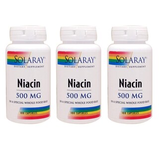 Foto 1 | Foto 1 | Suplemento Solaray De Niacina, 500 Mg, 100 Cápsulas Vegetales (paquete De 3) - Venta Internacional.