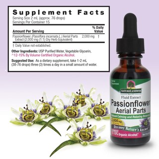 Foto 4 | Foto 4 | Suplemento Nature's Answer Passiflora 60 Ml 2000 Mg - Venta Internacional.