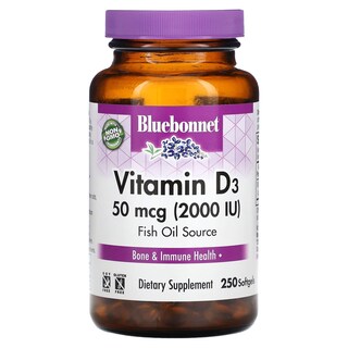 Foto 1 | Foto 1 | Suplemento Bluebonnet Nutrition De Vitamina D3 2000 Ui 250 Cápsulas Blandas - Venta Internacional.