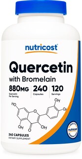 Foto 1 | Foto 1 | Suplemento Nutricost Quercetina 880 Mg Con Bromelina 240 Cápsulas - Venta Internacional.