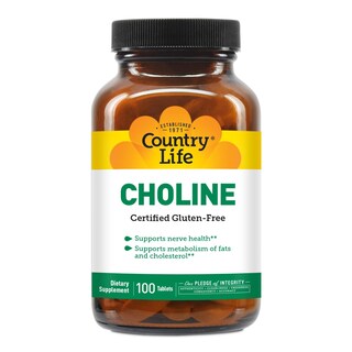 Foto 1 | Foto 1 | Suplemento Country Life Choline 266 Mg 100 Comprimidos - Venta Internacional.