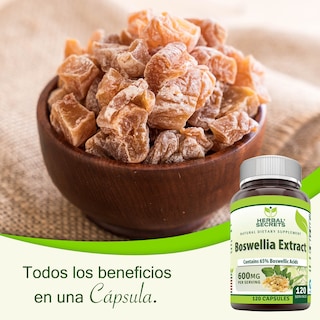 Foto 4 | Foto 4 | Herbal Secrets Boswellia Serrata 600 Mg 120 Cápsulas | Antiinflamatorio Natural Para Articulaciones