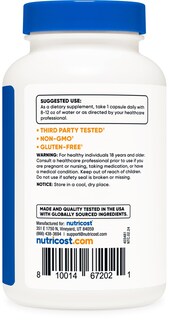 Foto 4 | Foto 4 | Suplemento Nutricost Pterostilbene 100 Mg 120 Cápsulas - Venta Internacional.