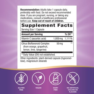 Foto 2 | Foto 2 | Suplemento De Vitamina C Extra Fuerte De Nature's Way, 1 G, 100 Cápsulas - Venta Internacional.