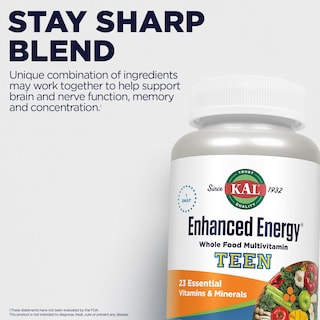 Foto 5 | Foto 5 | Suplemento Kal Enhanced Energy Para Adolescentes En Tabletas 60 Tabletas - Venta Internacional.