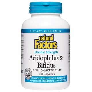 Foto 1 | Foto 1 | Suplemento Natural Factors Acidophilus & Bifidus 180 Cápsulas - Venta Internacional.