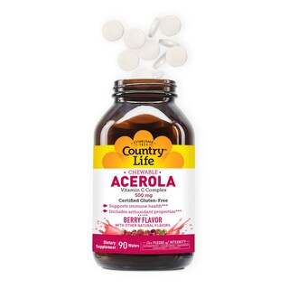 Foto 6 | Foto 6 | Obleas Masticables Con Vitamina C Country Life Acerola 500 Mg 90 Unidades - Venta Internacional.