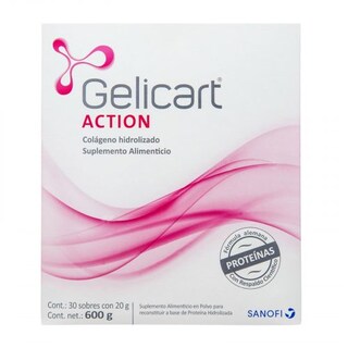 Foto 1 | Foto 1 | Colágeno Hidrolizado Gelicart Action 30 Sobres de 20 mg C/U