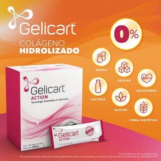 Foto 2 | Foto 2 | Colágeno Hidrolizado Gelicart Action 30 Sobres de 20 mg C/U