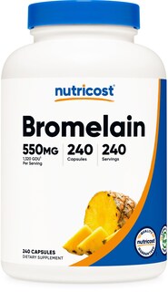 Foto 1 | Foto 1 | Suplemento Nutricost, Cápsulas De Bromelina, 550 Mg, 240 Veganas - Venta Internacional.