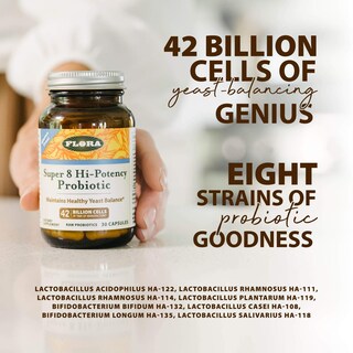 Foto 3 | Foto 3 | Probióticos Flora Super 8 Hi Potency 42 Mil Millones De Cfu, 30 Cápsulas - Venta Internacional.