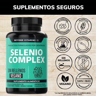 Foto 3 | Foto 3 | Suplemento Alimenticio Beyond Vitamins Seleniometionina 240 mcg 60 Cápsulas