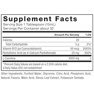Foto 6 | Foto 6 | Suplemento Force Factor L-carnitina 3000 Mg Naranja Líquida 500 Ml - Venta Internacional.