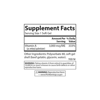 Foto 4 | Foto 4 | Carlson Solubilizado Con Vitamina A 10.000 Ui (3000 Mcg Rae) 250 Cápsulas Blandas - Venta Internacional.