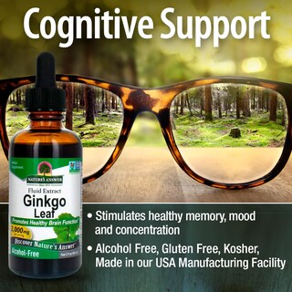 Foto 4 | Foto 4 | Suplemento De Extracto De Hoja De Ginkgo De Nature's Answer 2000 Mg 60 Ml - Venta Internacional.