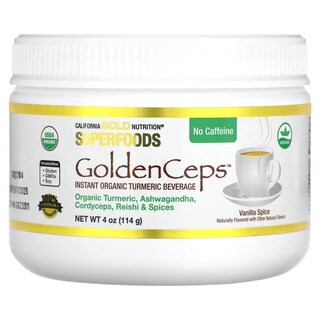 Foto 1 | Foto 1 | California Gold Nutrition Superfoods, Goldenceps, Cúrcuma Orgánica Con Adaptógenos, 4 Oz (114 G) - Venta Internacional.