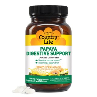 Foto 1 | Foto 1 | Suplemento Country Life Papaya Digestive Support 200 Comprimidos - Venta Internacional.