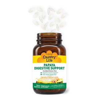 Foto 2 | Foto 2 | Suplemento Country Life Papaya Digestive Support 200 Comprimidos - Venta Internacional.