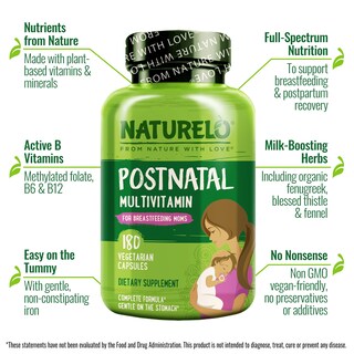 Foto 4 | Foto 4 | Suplemento Multivitamínico Posnatal Naturelo Para Lactancia Materna 180c - Venta Internacional.