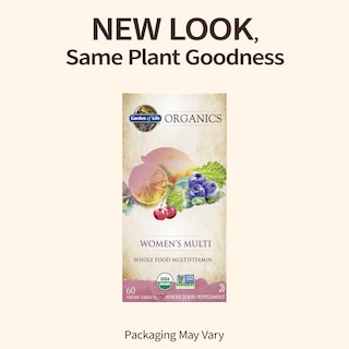 Foto 2 | Foto 2 | Suplemento Multivitamínico Orgánico Garden Of Life Organics Para Mujeres, 60 Tabletas - Venta Internacional.