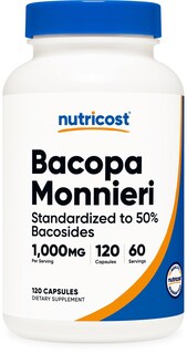 Foto 1 | Foto 1 | Suplemento Nutricost Extracto De Bacopa Monnieri 1000 Mg 120 Cápsulas - Venta Internacional.