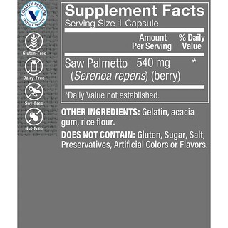 Foto 3 | Foto 3 | Complemente Las Bayas De Palma Enana Americana The Vitamin Shoppe 540 Mg - Venta Internacional.