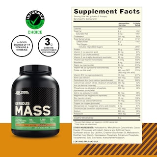 Foto 3 | Foto 3 | Proteína En Polvo Para Ganar Peso Optimum Nutrition Serious Mass - Venta Internacional.