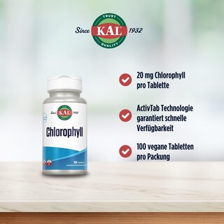 Foto 3 | Foto 3 | Suplemento Kal: Tabletas De Clorofila, 20 Mg, 100 Unidades - Venta Internacional.