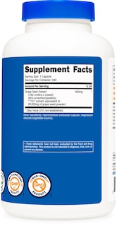 Foto 5 | Foto 5 | Suplemento Nutricost De Extracto De Semilla De Uva 28000 Mg 240 Cápsulas - Venta Internacional.