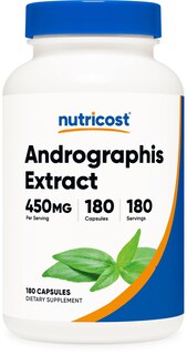 Foto 1 | Foto 1 | Suplemento Nutricost: Extracto De Andrographis, 450 Mg, 180 Cápsulas - Venta Internacional.
