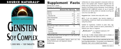 Foto 4 | Foto 4 | Complejo De Soja Con Genisteína De Supplement Source Naturals, 1000 Mg - Venta Internacional.