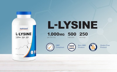 Foto 4 | Foto 4 | Suplemento Nutricost L-lisina 500 Mg 500 Cápsulas - Venta Internacional.