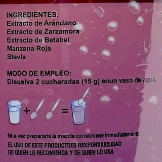 Foto 3 | Foto 3 | Jugo Rojo Polvo Ypenza Sabor Arándano y Jamaica sin Azúcar 1.1 kg