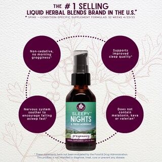 Foto 3 | Foto 3 | Sleep Aid Wishgarden Herbs Sleepy Nights Para El Embarazo, 60 Ml - Venta Internacional.
