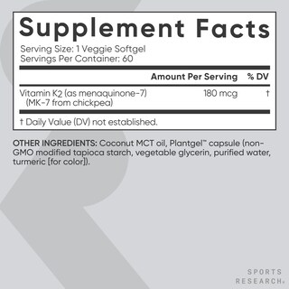 Foto 7 | Foto 7 | Vitamina K2 Sports Research 60 Cápsulas-Venta Internacional
