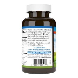 Foto 3 | Foto 3 | Vitamina E Carlson E-Gems Elite 1000 Ui 60 Cápsulas Blandas - Venta Internacional