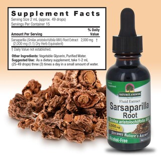Foto 3 | Foto 3 | Suplemento Nature's Answer De Raíz De Zarzaparrilla Orgánica, 30 Ml - Venta Internacional.