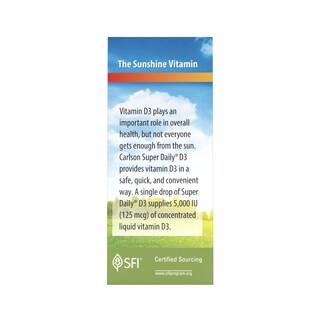 Foto 4 | Foto 4 | Suplemento De Vitamina D Carlson Super Daily D3 5000 Ui 30 Ml - Venta Internacional.