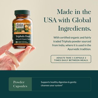 Foto 4 | Foto 4 | Suplemento Gaia Herbs Triphala Fruit 60 Cápsulas Veganas - Venta Internacional.