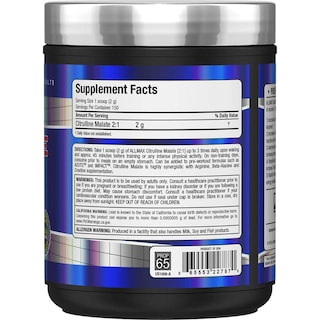 Foto 3 | Foto 3 | Suplemento Allmax Nutrition, Malato De Citrulina, 300 G, Sin Sabor - Venta Internacional.