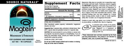 Foto 4 | Foto 4 | Supplement Source Naturals Magtein Magnesio L-treonato 667 Mg - Venta Internacional.