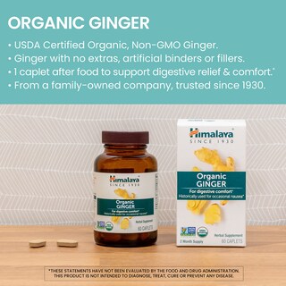 Foto 3 | Foto 3 | Suplemento De Jengibre Orgánico Himalaya, 4,766 Mg En Polvo, 60 Cápsulas - Venta Internacional.