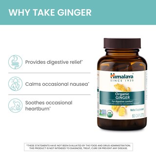 Foto 4 | Foto 4 | Suplemento De Jengibre Orgánico Himalaya, 4,766 Mg En Polvo, 60 Cápsulas - Venta Internacional.