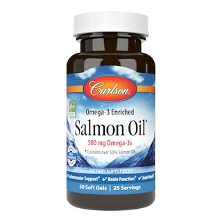 Foto 1 | Foto 1 | Suplemento De Aceite De Salmón Carlson, 500 Mg De Omega-3, 50 Cápsulas Blandas - Venta Internacional.