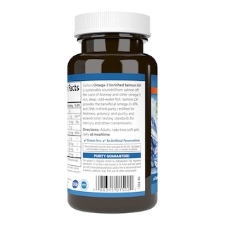 Foto 3 | Foto 3 | Suplemento De Aceite De Salmón Carlson, 500 Mg De Omega-3, 50 Cápsulas Blandas - Venta Internacional.