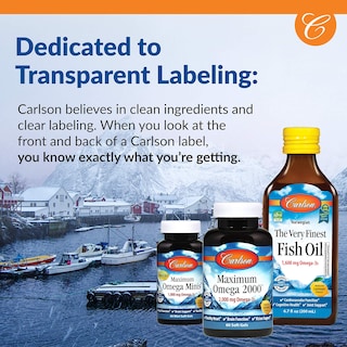 Foto 7 | Foto 7 | Suplemento De Aceite De Salmón Carlson, 500 Mg De Omega-3, 50 Cápsulas Blandas - Venta Internacional.